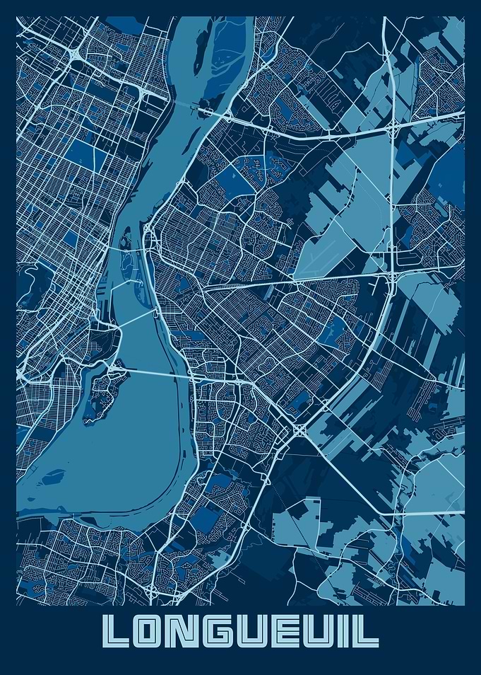 Longueuil Peace City Map