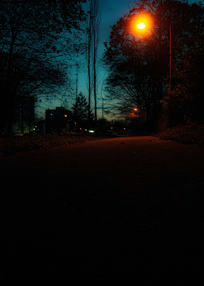 Street in dark