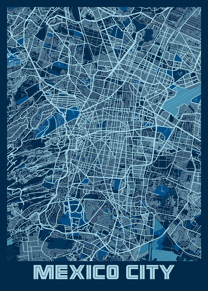 Mexico City Peace City Map
