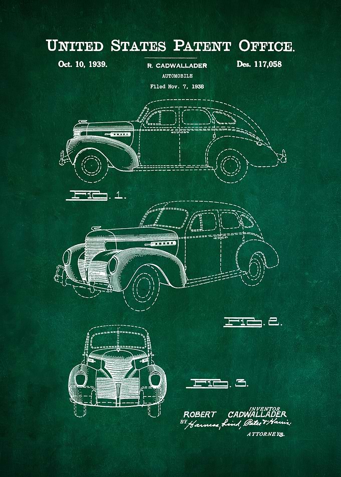 30 1939 Automobile Patent
