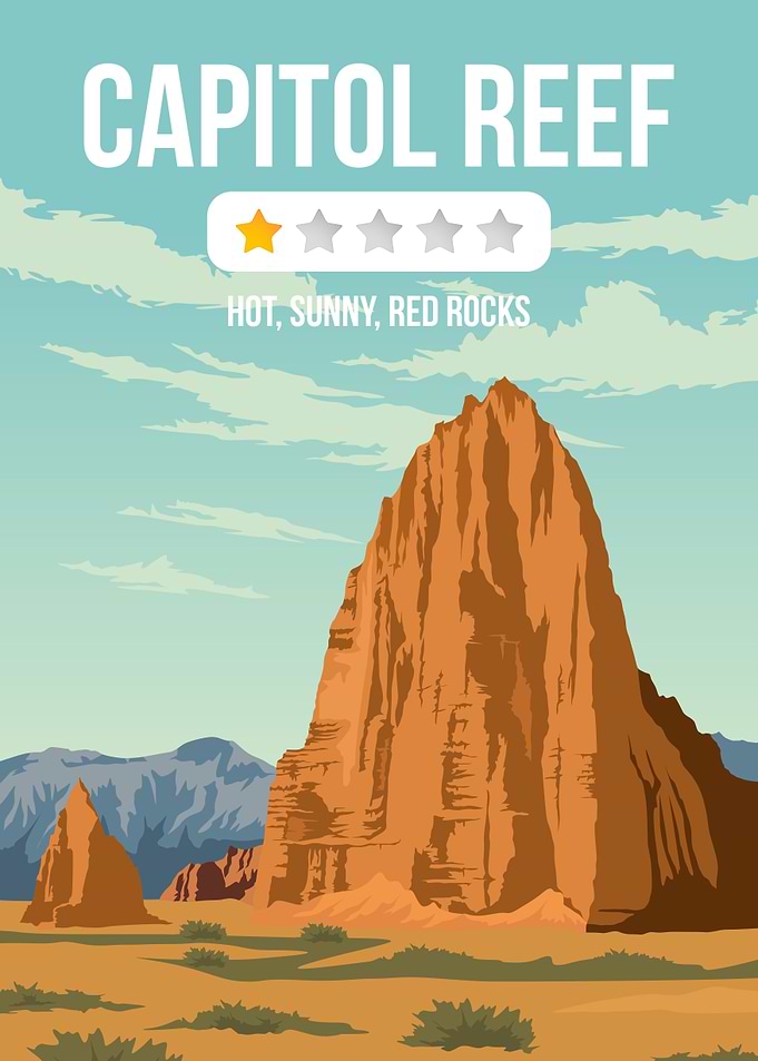Capitol Reef One Star Art