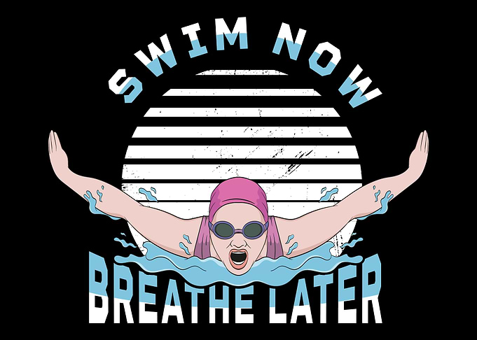 Female swimmer meme