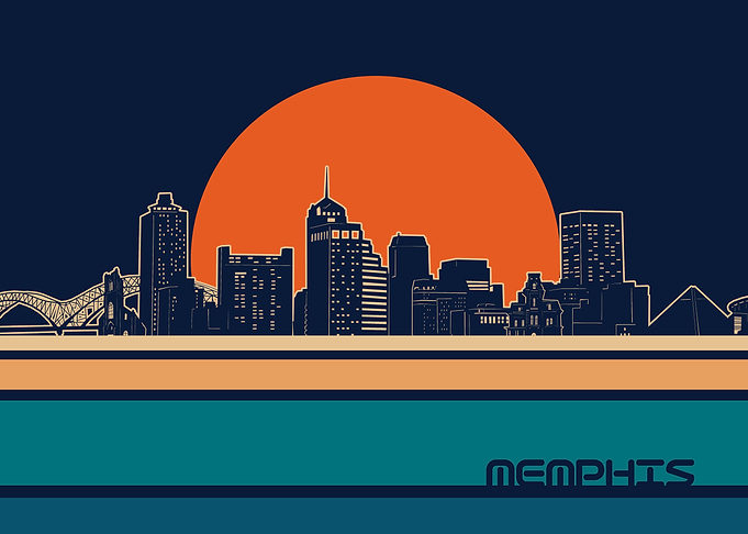 memphis skyline retro 5
