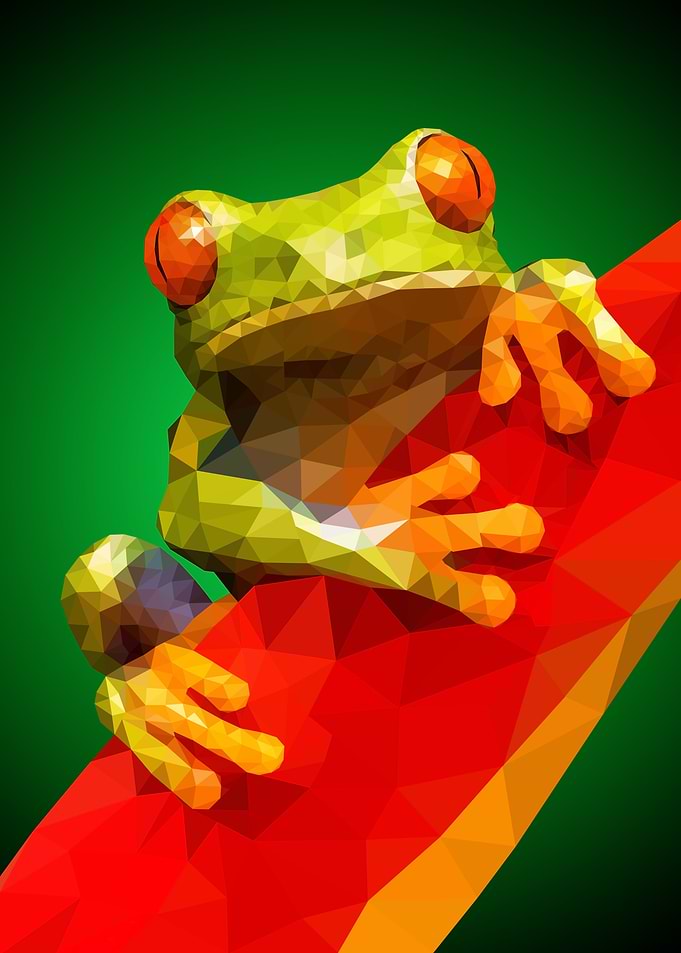 frog low poly