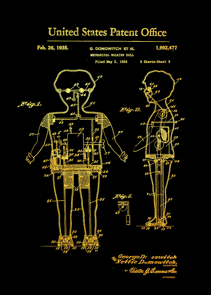 59 Mechanical Walking Dol