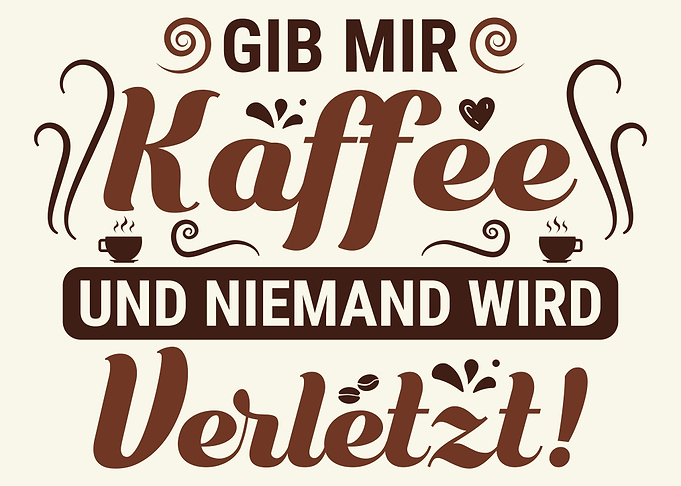 Witziger Espresso Spruch