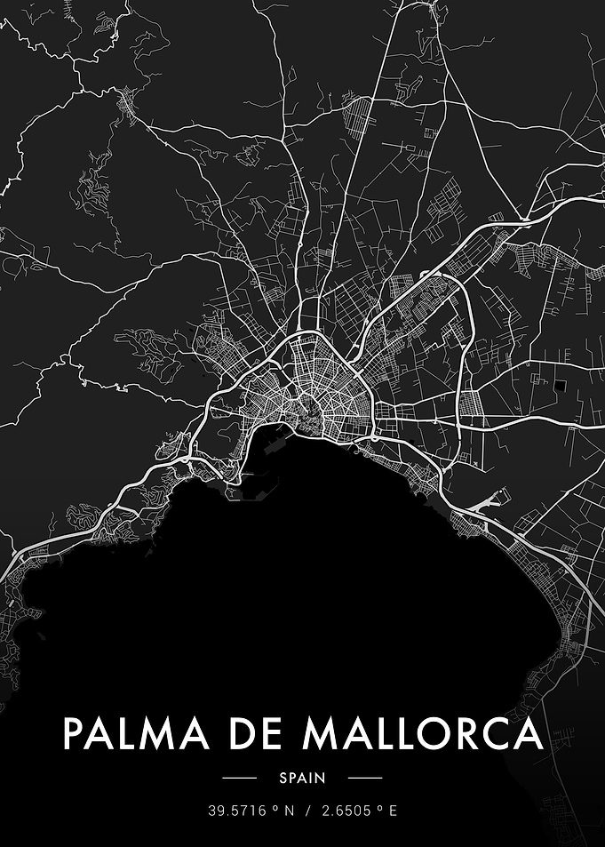 Palma de Mallorca City Map