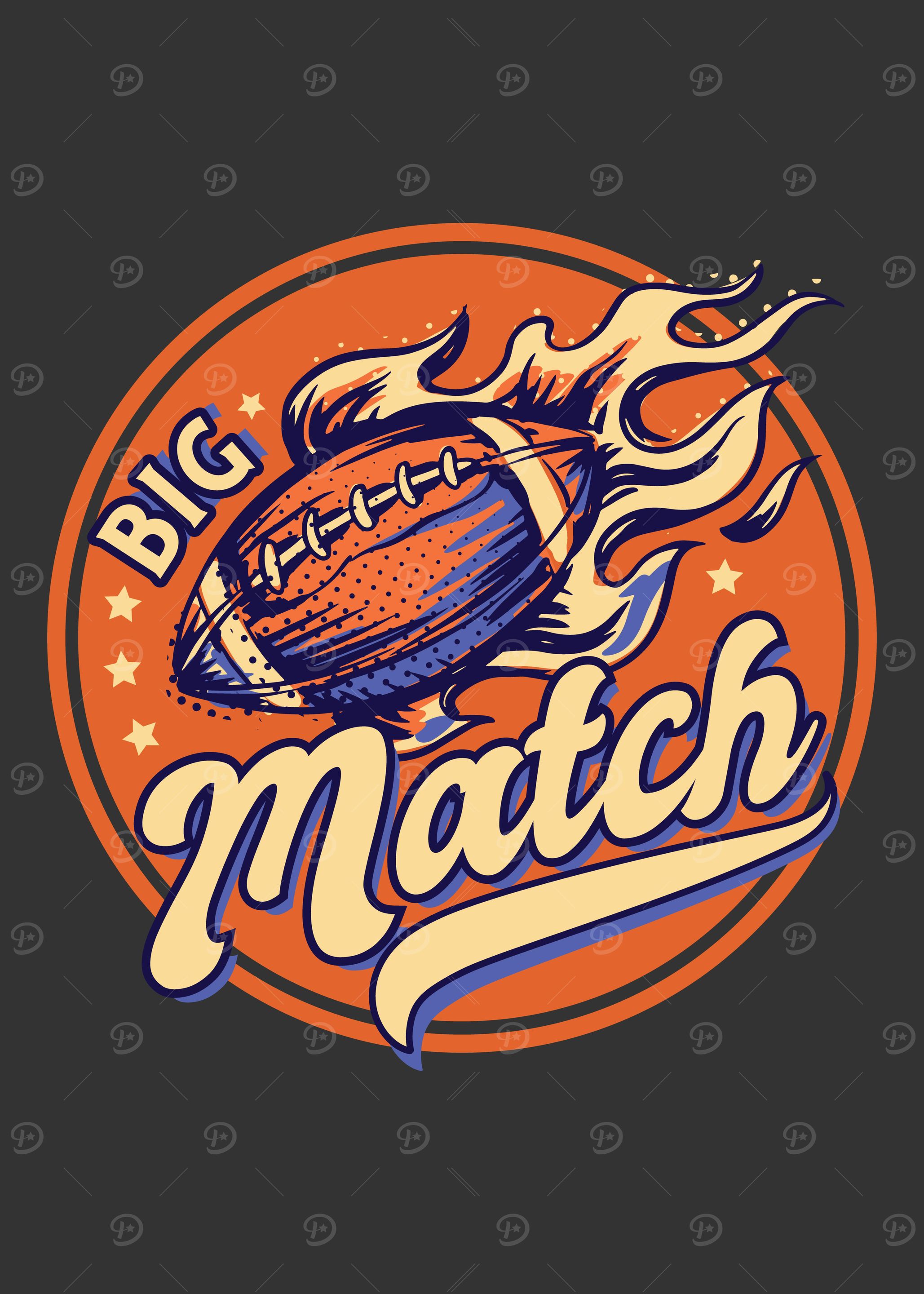 Big Match Burning Football