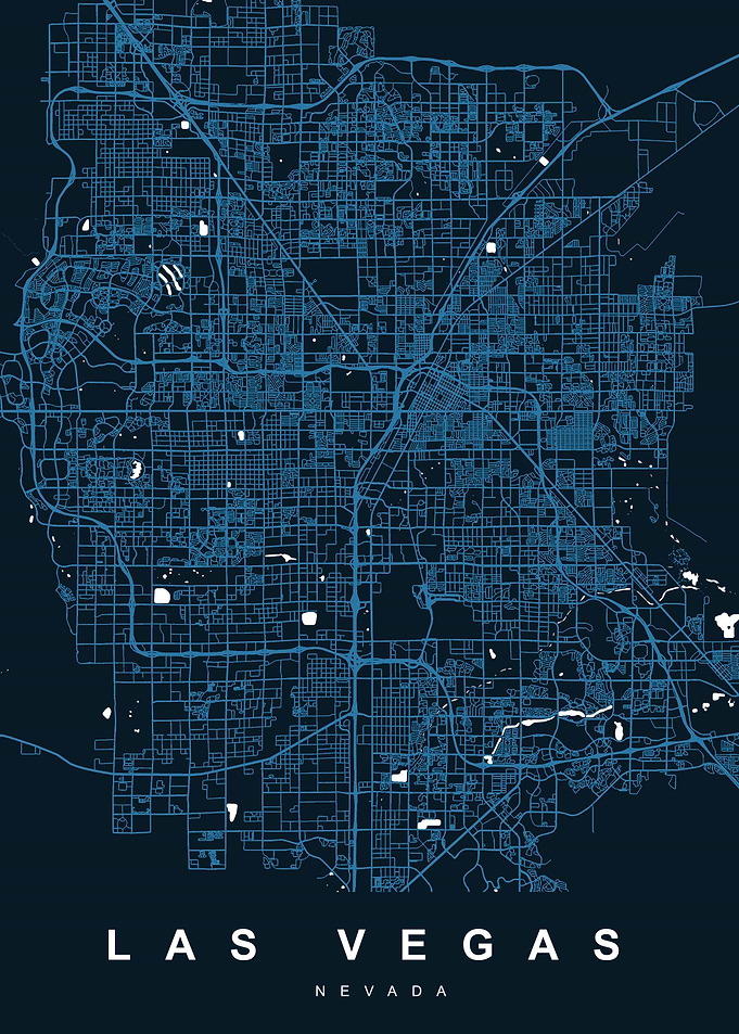 LAS VEGAS Art Map nevada