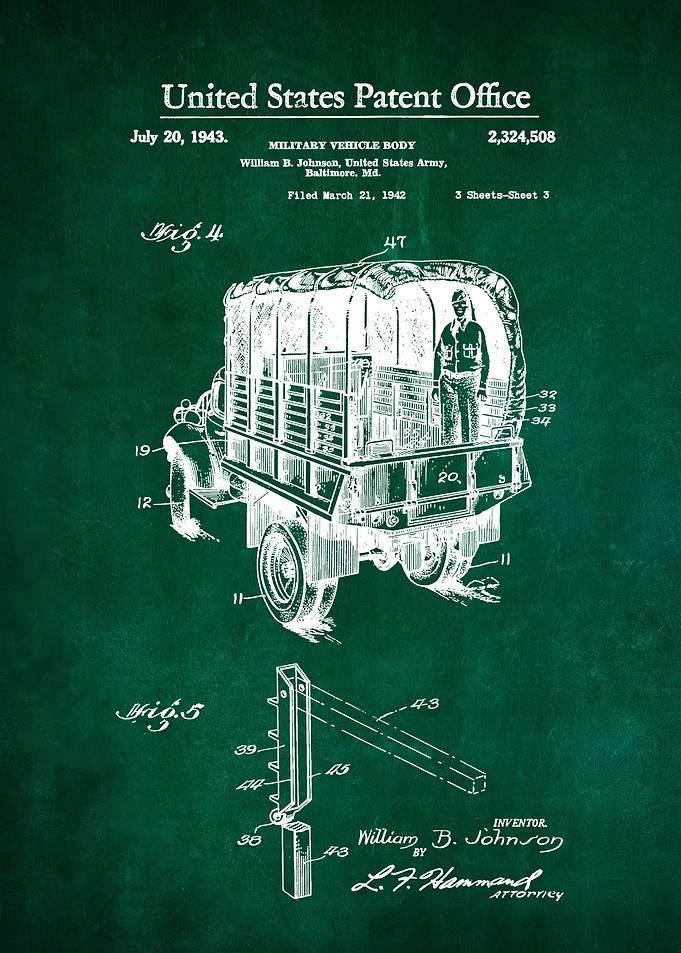 47 Army Truck Patent 1943