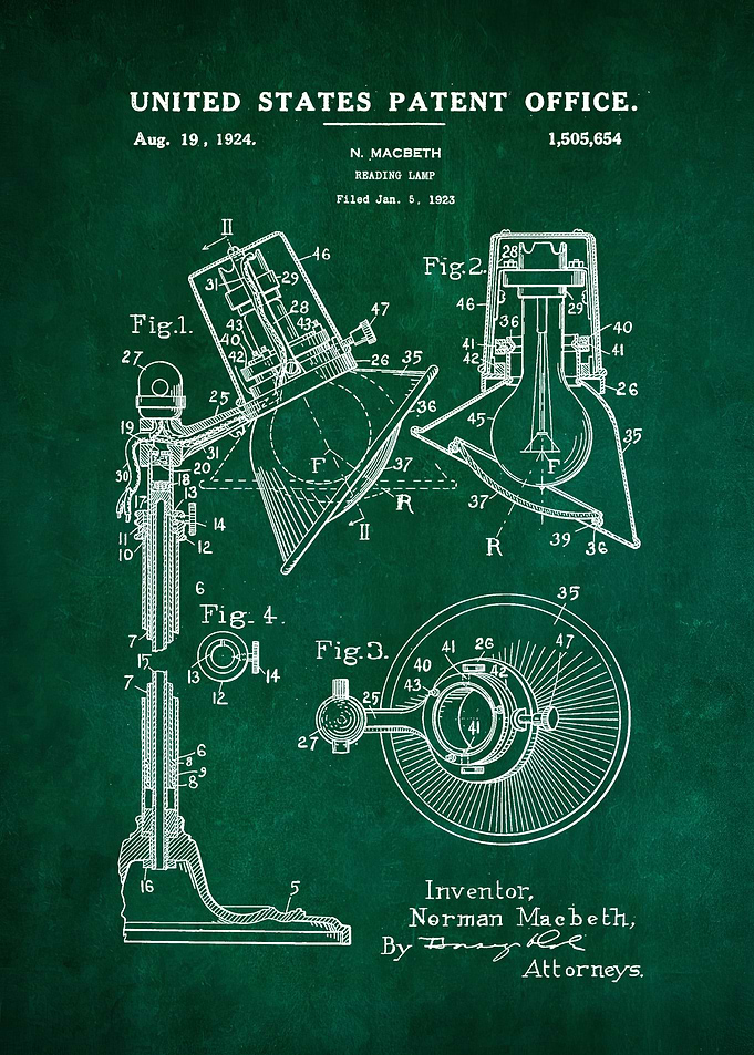 50Reading Lamp Patent Pri