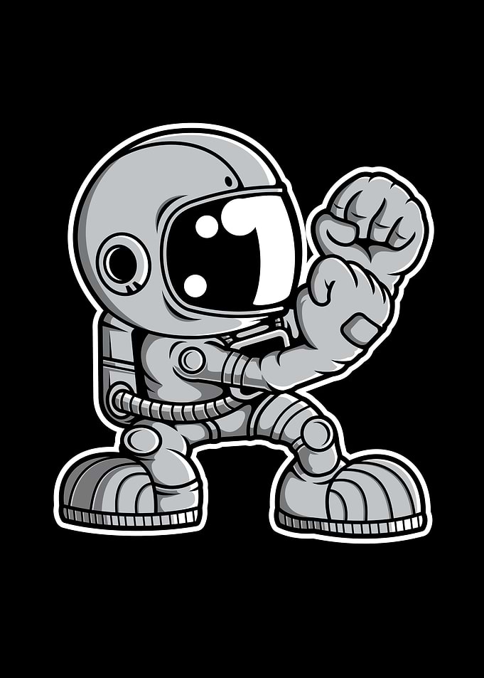 Astronaut Irish Fighting
