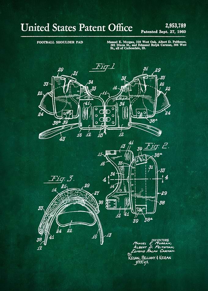 45 Football Shoulder Pad
