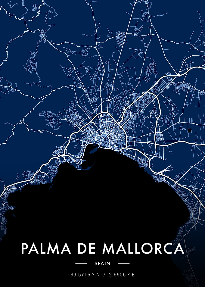 Palma de Mallorca City Map