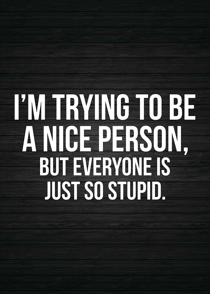 Trying To Be A Nice Person