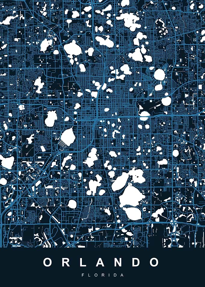 ORLANDO Art Map Florida