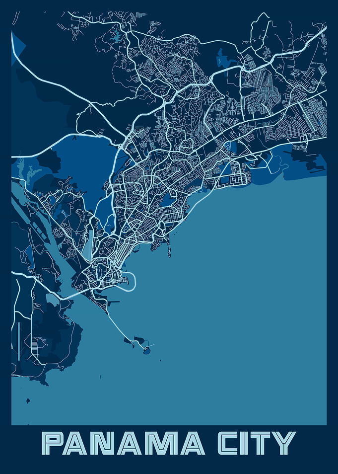 Panama City Peace City Map