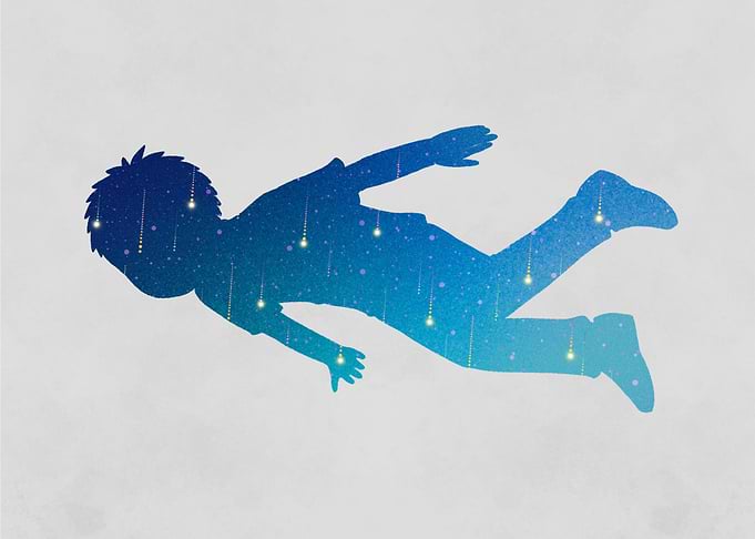 Falling boy