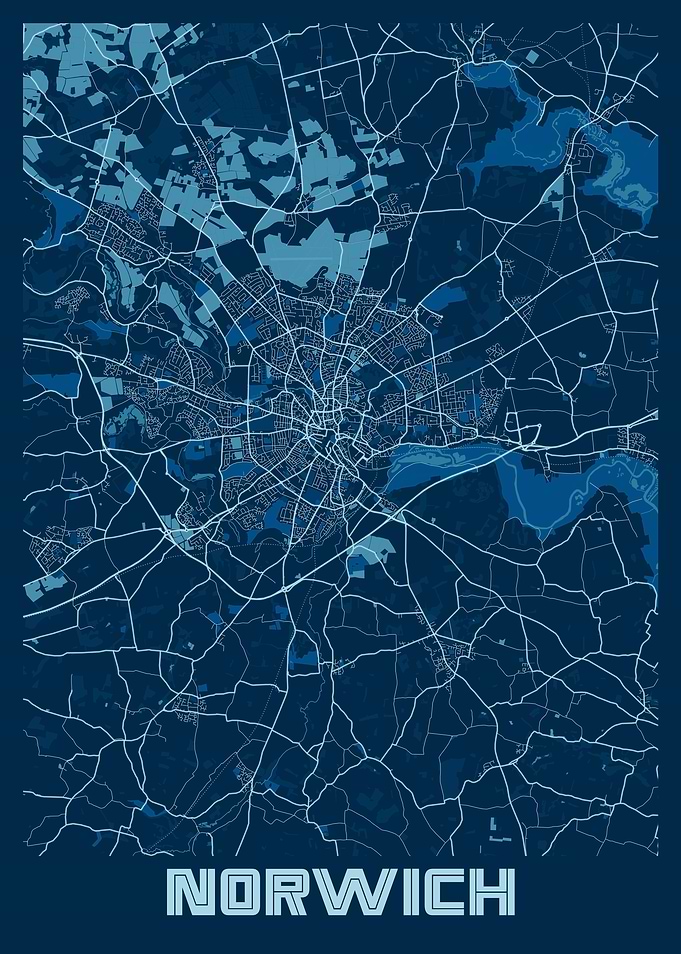 Norwich Peace City Map