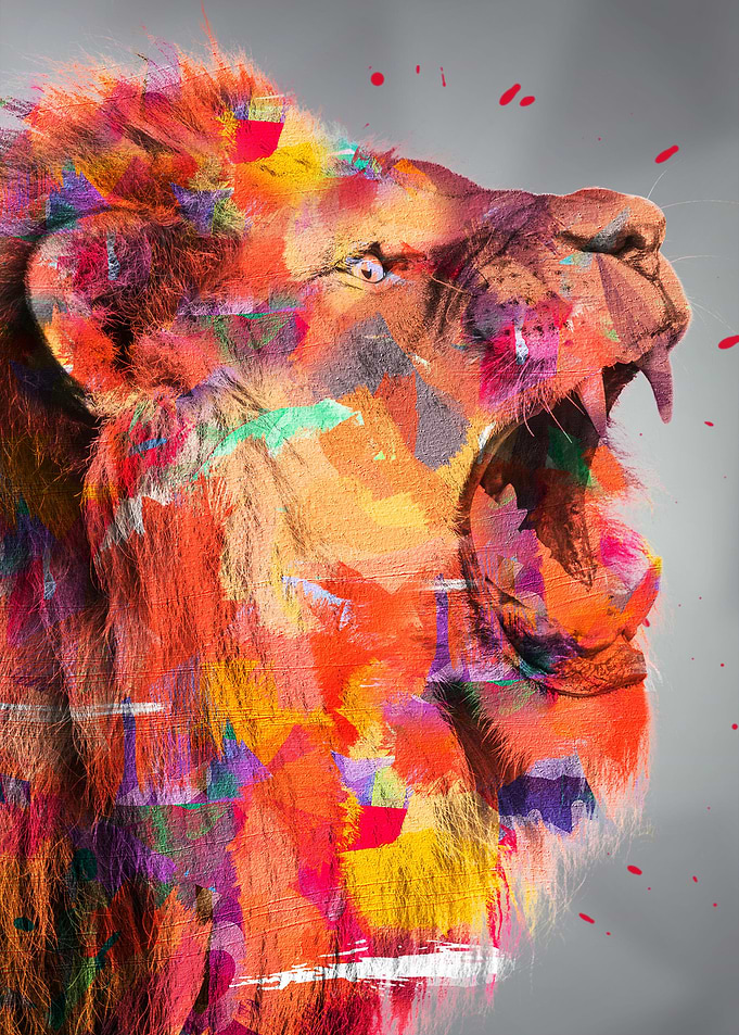 paint the lion