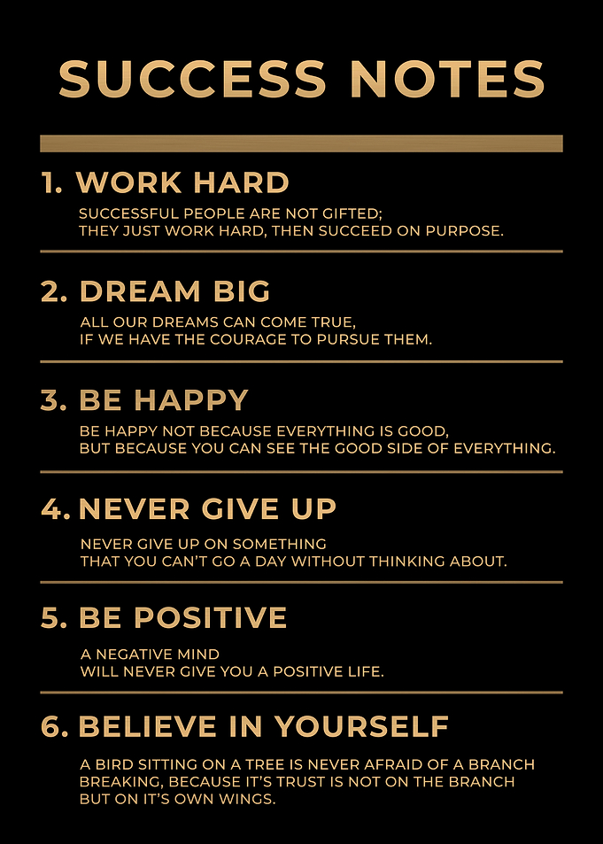 Success Notes