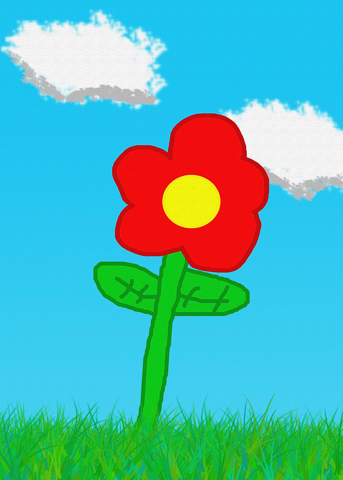 Red Flower Painting