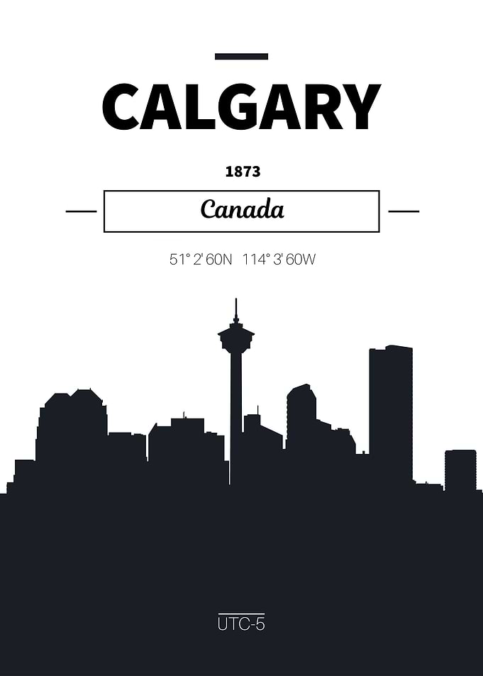 Calgary canada skyline