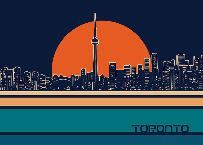 toronto skyline retro 5
