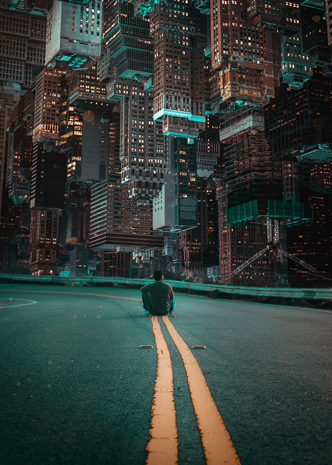 Inception Night Urban City