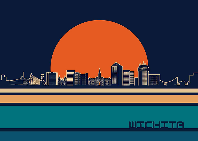 wichita skyline retro 5