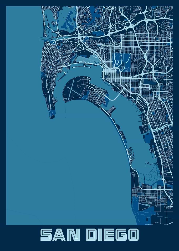 San Diego Peace City Map
