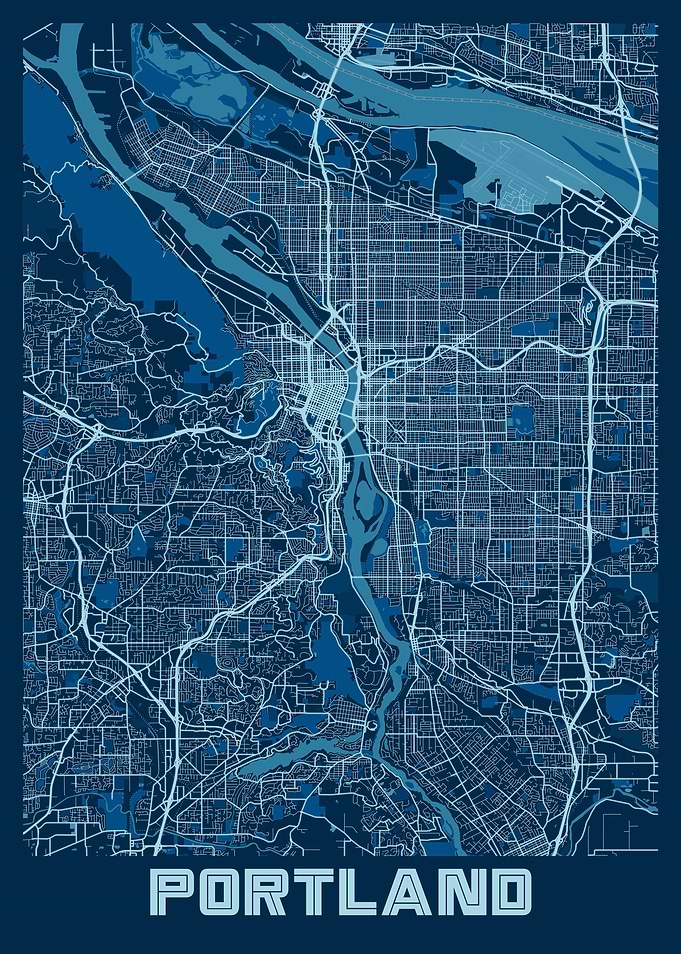 Portland Peace City Map