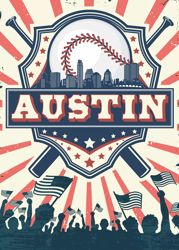 Austin Baseball Skyline