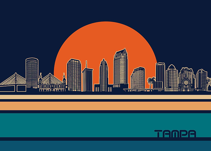 tampa skyline retro 5