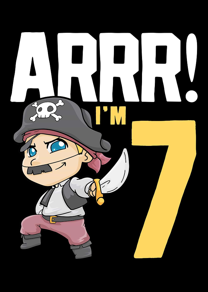 7th Birthday Pirate Seven