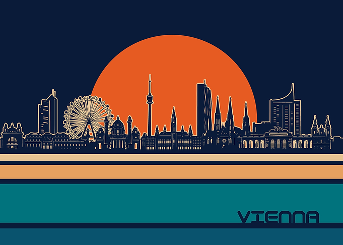 vienna skyline retro 5