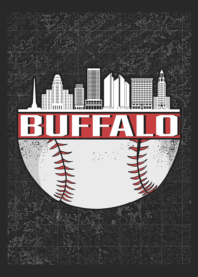Buffalo Baseball Skyline