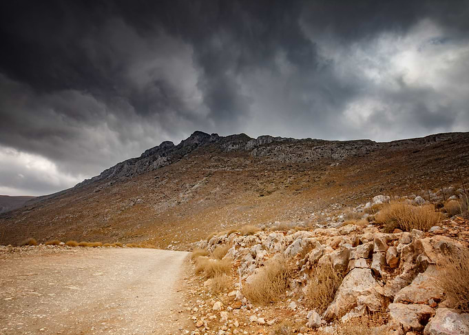 Road on island of Crete