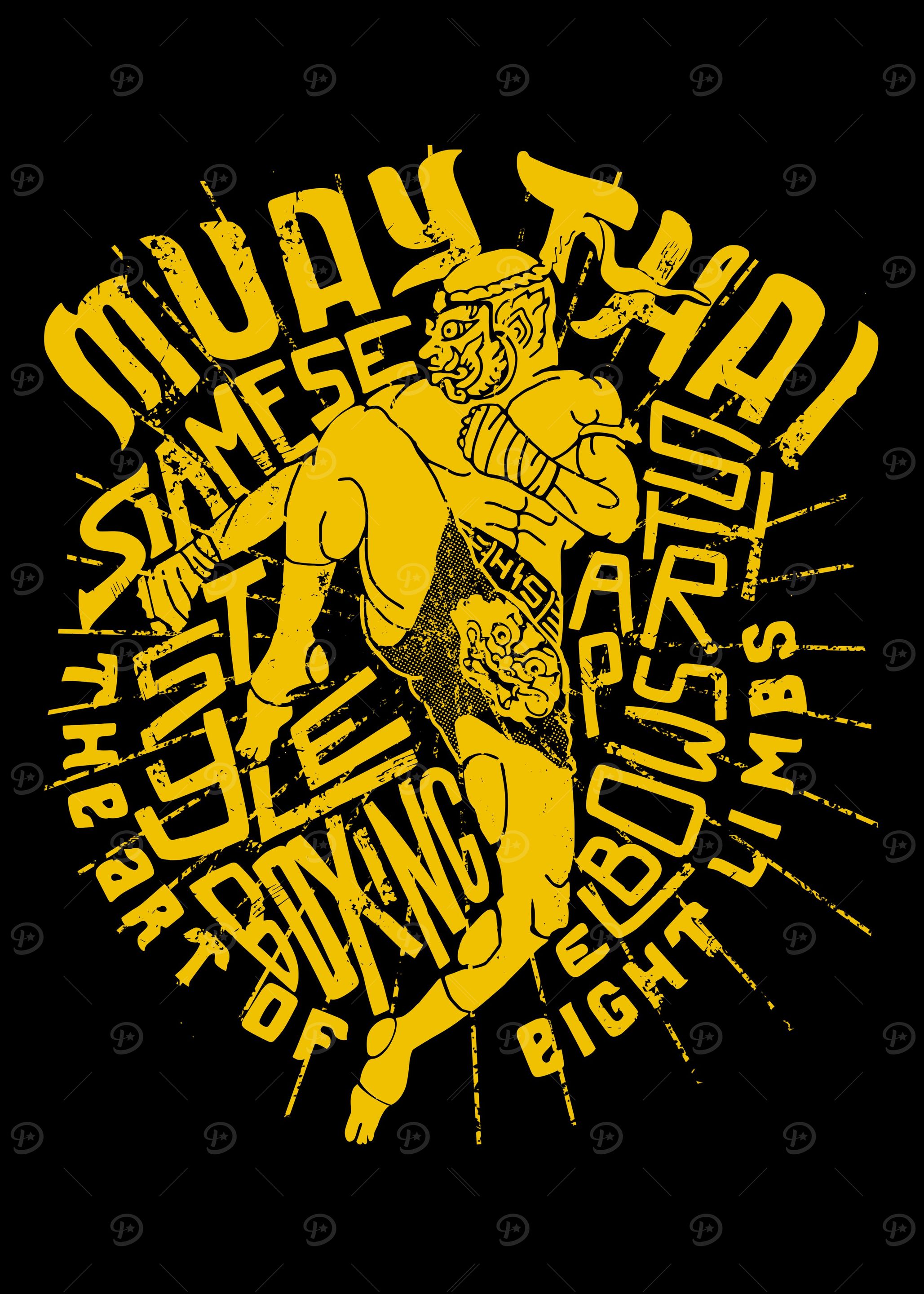 Khanom Muaythai Typography