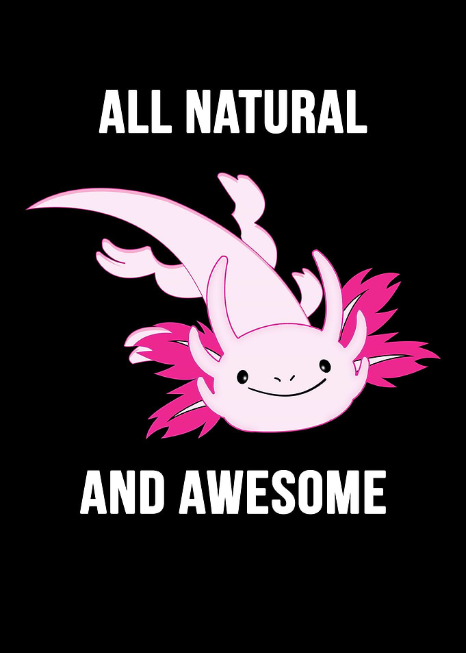 Axolotl Funny Pink
