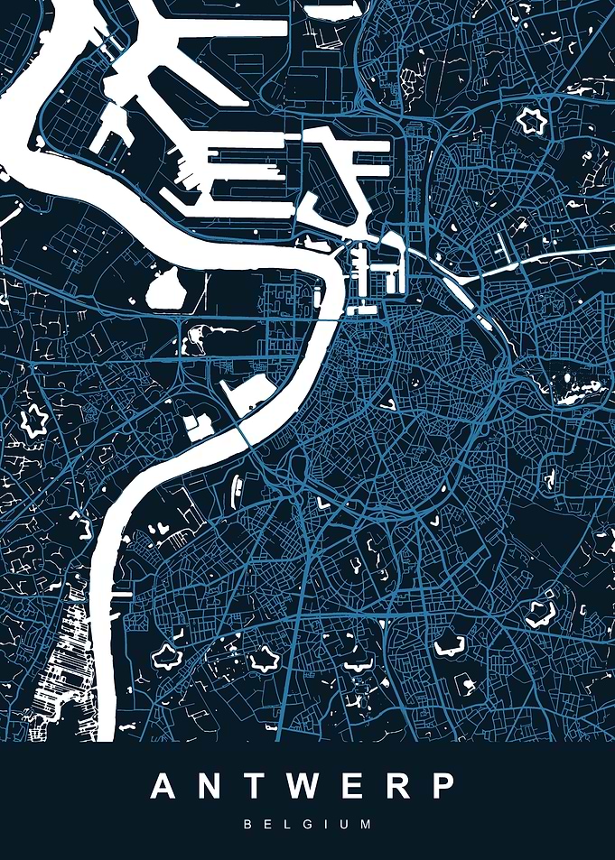 ANTWERP Art Map Belgium