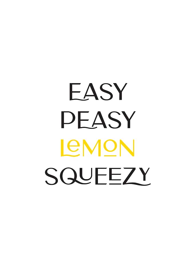 Easy Peasy Lemon Squeezy