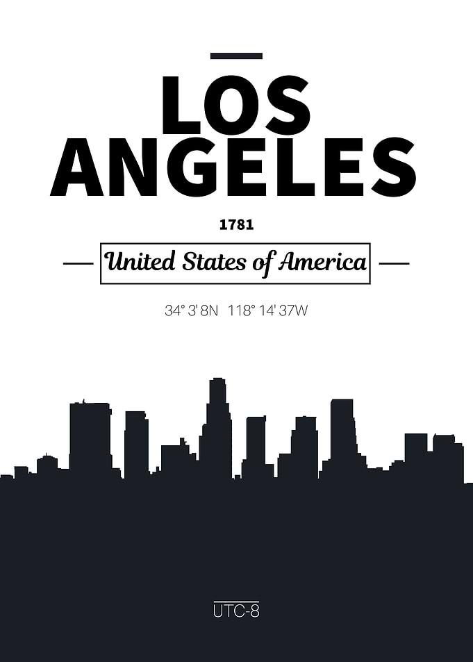 Los Angeles Skyline poster