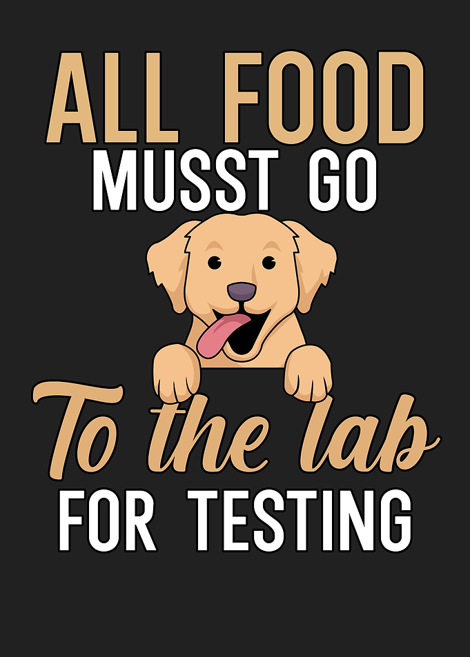 Funny Labrador Food