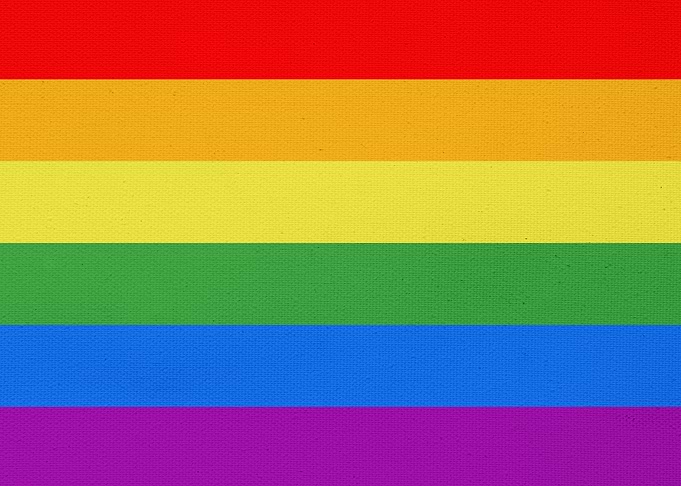 LGBT flag canvas texture