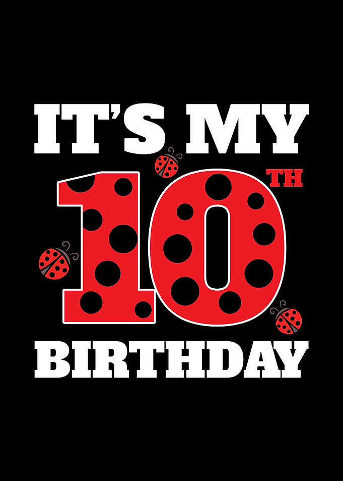 10th Birthday Ladybug