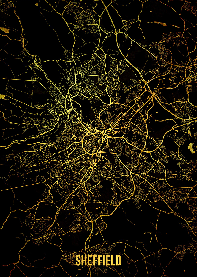 Sheffield gold map