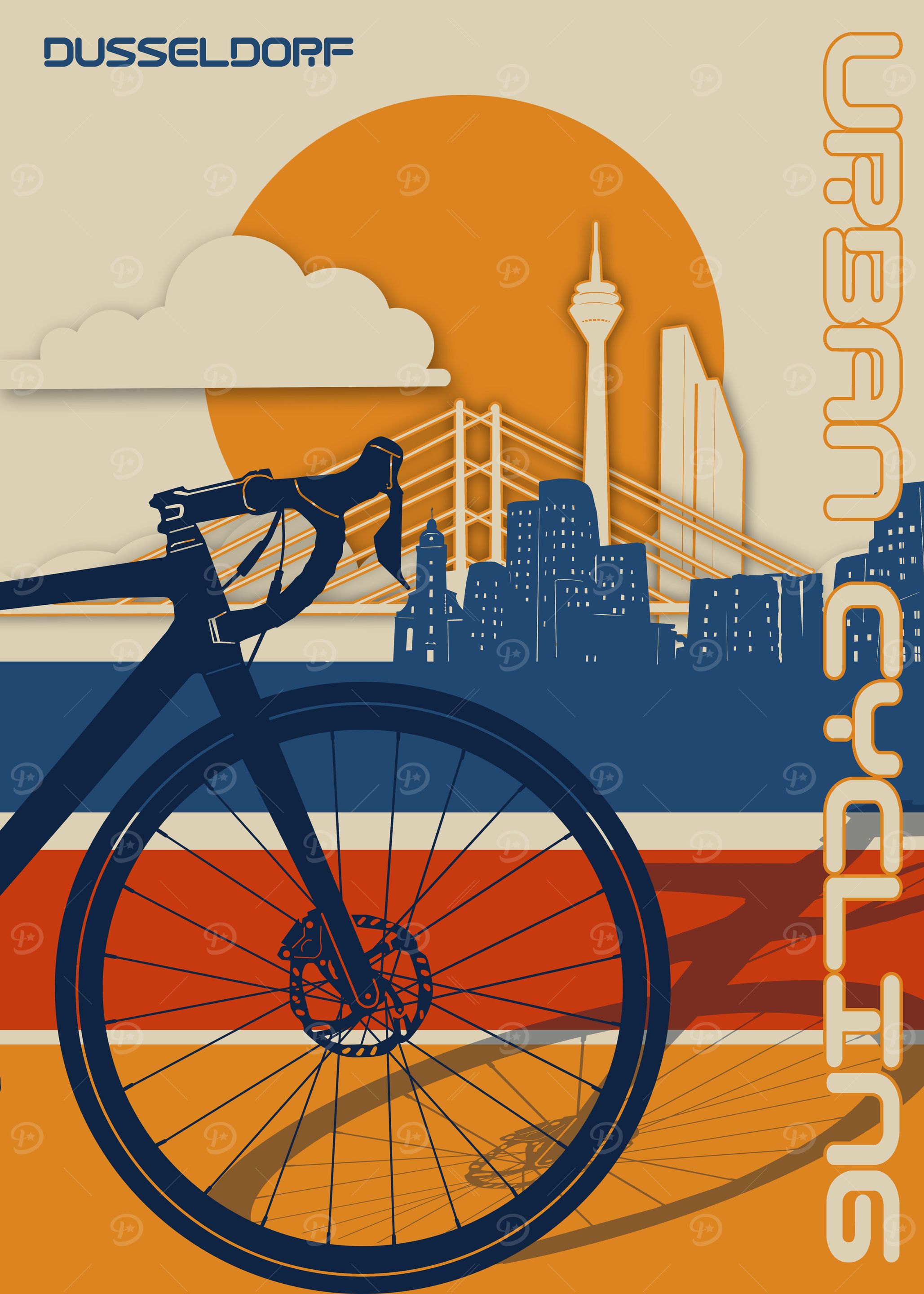 dusseldorf city cycling