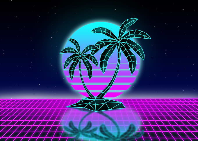 retro palm
