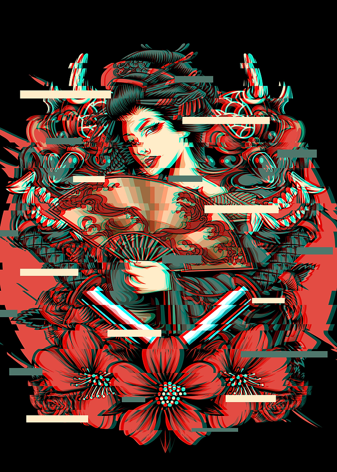 Geisha Oni Mask Yokai